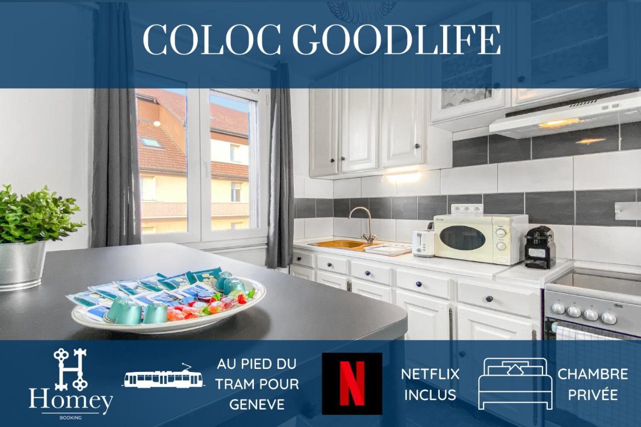 Homey Coloc Goodlife - Colocation Moderne - Chambres Privees - Wifi Et Netflix - Au Pied Du Tram Pour Geneve Ambilly Kültér fotó